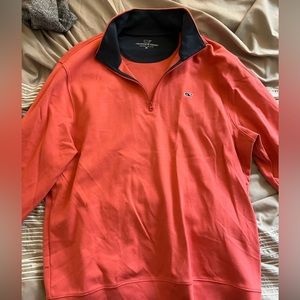 Vineyard Vines Salmon Quarter Zip Pullover